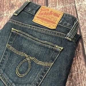 Lucky Brand Lola Straight Jeans Women Blue Hipster Wash Denim Size 6/28‎ (31X31)